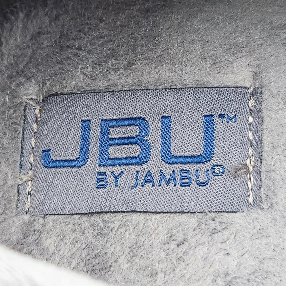 JBU Jambu Duck Shoes Womens 9.5 Grey Gwen Weather Ready Faux Fur Lined Rain Shoe
